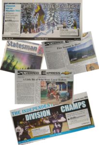 newspaper front pages